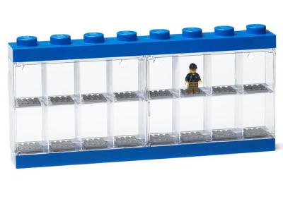 Cutie albastra pentru 16 minifigurine lego