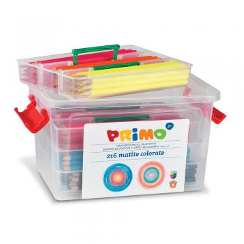 Creioane colorate Morocolor in cutie de plastic 216 bucati