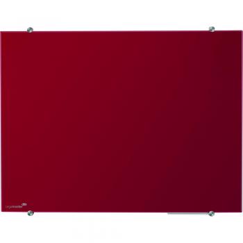 Legamaster tabla magnetica din sticla 90x120cm culoare rosie