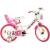 Bicicleta copii Dino Bikes 16` Fairy alb si roz