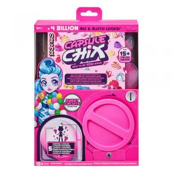 Capsule chix - pachet cu 5 capsule surpriza, papusi articulate colectia sweet circuits