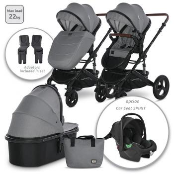 Carucior transformabil, boston, pana la 22 kg, dolphin grey
