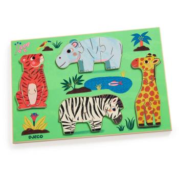 Puzzle lemn coucou tigre, djeco
