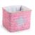 Cos de jucarii impletit 30X33X33cm PINK STAR & CLOUD