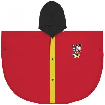 Pelerina de ploaie tip poncho, mickey mouse, rosu, 5 - 6 ani