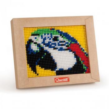 Set creativ pentru copii Mini Pixel Art Papagal Quercetti