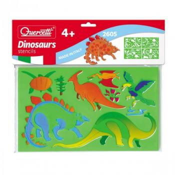 Set creativ pentru copii Sabloane Dinosauri Quercetti