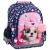 Ghiozdan pentru fetite, derform cleo & frank catel, cu 3 compartimente, pl15bcf42, 38x28x18 cm