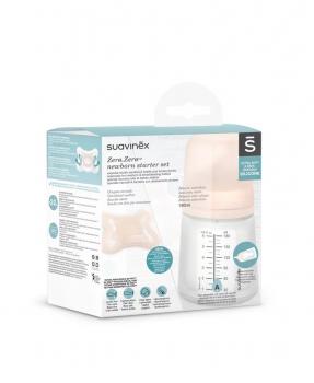 Set de start biberon anticolici 180 ml variabil + suzetă -2-2 luni zero zero suavinex