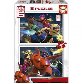 Puzzle Big Hero 6 - 2 x 100 piese