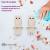 Set tacamuri din silicon, appekids, owl - bubble beige