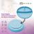 Set diversificare, appekids, 100% silicon, basic - aqua blue