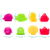 Jucarii de baie colorate 4 buc/set fillikid