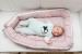 Baby nest marshmellow spots - culcus bebelus pentru dormit, reversibil, multifunctional 100 x 60 cm