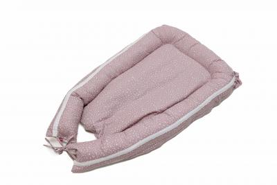 Baby nest marshmellow spots - culcus bebelus pentru dormit, reversibil, multifunctional 100 x 60 cm
