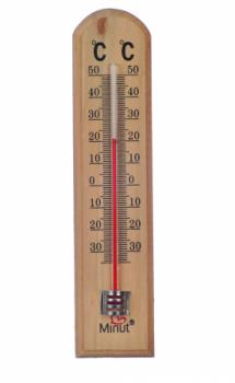 Termometru de camera Minut    Temp suport lemn blister