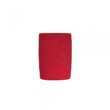 Bandaj elastic autoadeziv Minut, rosu 7.5 cm x 4.5 m