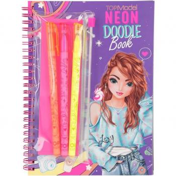 Carte de Colorat TOPModel Neon Doodle Depesche PT11932