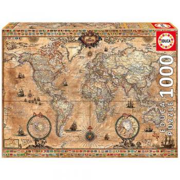 Puzzle Antique World Map 1000 Piese