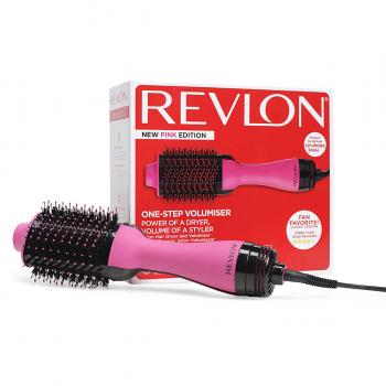 Perie electrica fixa REVLON One-Step Hair Dryer & Volumizer, RVDR5222PE, pentru par mediu si...