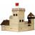 Set constructie arhitectura castel, 607 piese din lemn, walachia