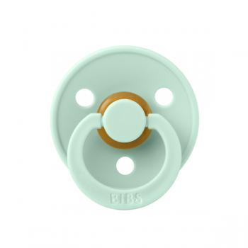 BIBS - Suzeta Colour Latex, tetina rotunda, 0 luni +-Nordic Mint