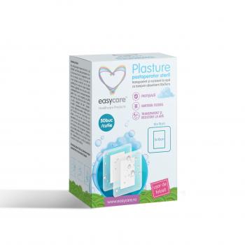 Plasture postoperator rezistent la apa si transparent easycare 10x15cm 50 buc/cut