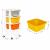 Raft pe roti cu 4 compartimente pentru depozitarea jucariilor modernhome - multicolor