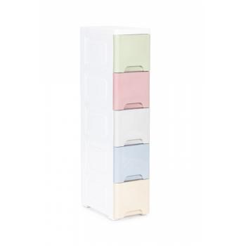 Raft cu 5 compartimente pentru depozitarea diverselor obiecte modernhome - multicolor