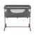 Co-sleeper momi, smart bed 4 in 1 - grey