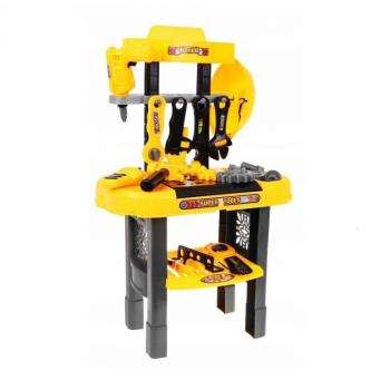 Atelier de lucru cu unelte pentru copii, 23 elemente, ecotoys hc395062