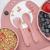 Set diversificare, appekids, 100% silicon, classic - old rose