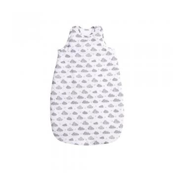 Sac de dormit de iarna, 95 cm, bumbac ranforce, white clouds