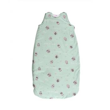 Sac de dormit de iarna, 95 cm, bumbac ranforce, friends green