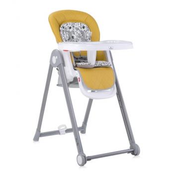 Scaun de masa, party, reglabil, cadru aluminiu, lemon curry leather