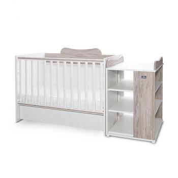 Patut modular multifunctional, 5 confirgurari diferite, 190 x 72 cm, multi, white & artwood