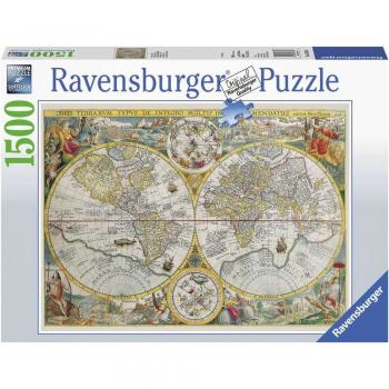 Ravensburger - puzzle harta istorica 1500 piese design nou