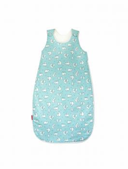 Sac de dormit copii, ursi polari, din bumbac 70 cm, 0.8 tog