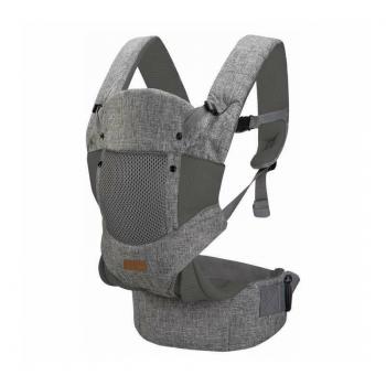 Marsupiu bebe, freeon, carry me, 3 in 1, de la 4 luni pana la 15 kg, tesatura din plasa 3d, confortabil si sigur pentru bebe, gri