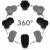 Scaun auto cu isofix kidwell gocar, grupa 40-135 cm, i-size, omologare r129 - negru