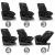 Scaun auto cu isofix kidwell gocar, grupa 40-135 cm, i-size, omologare r129 - negru