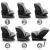 Scaun auto cu isofix kidwell gocar, grupa 40-135 cm, i-size, omologare r129 - gri