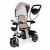 Tricicleta 2 in 1 pentru copii, scaun rotativ 360°, roti din spuma eva, ecotoys wql-066-52 - bej