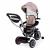 Tricicleta 2 in 1 pentru copii, scaun rotativ 360°, roti din spuma eva, ecotoys wql-066-52 - bej