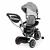 Tricicleta 2 in 1 pentru copii, scaun rotativ 360°, roti din spuma eva, ecotoys wql-066-52 - gri