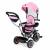 Tricicleta 2 in 1 pentru copii, scaun rotativ 360°, roti din spuma eva, ecotoys wql-066-52 - roz