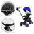 Tricicleta 3 in 1 pentru copii, scaun rotativ 360°, roti din spuma eva, ecotoys wql-066-51 - albastru