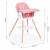Scaun de masa 2 in 1 ecotoys hc508 - roz
