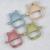 Jucarie pentru dentitie din silicon, appekids, manusa kitty - aqua blue