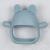 Jucarie pentru dentitie din silicon, appekids, manusa kitty - aqua blue